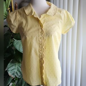 Boden Yellow Button Down Shirt